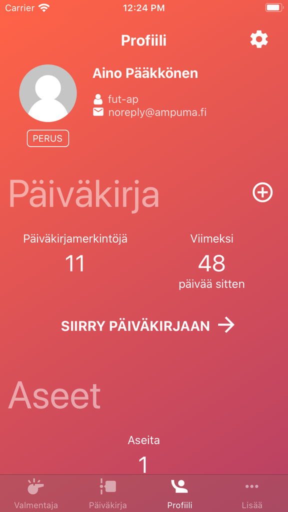 Uusi profiilisivu Uusi profiilisivu